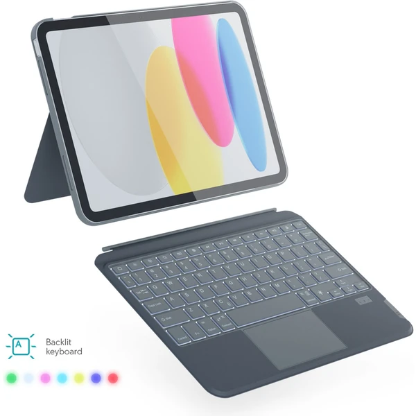 Epico puzdro s podsvietenou klávesnicou pre Apple iPad Pro 11" (M4) - čeština/šedá - Puzdra s klávesnicou - Hlavný obrázok