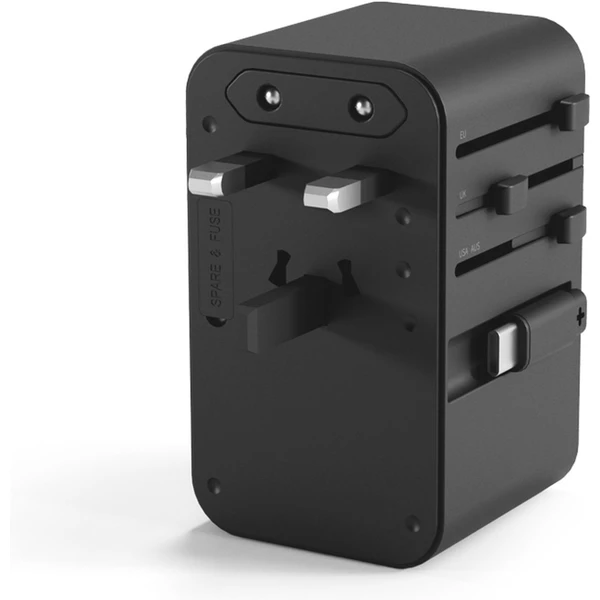 Epico UltraBoost GaN 70W univerzálny cestovný adaptér EU70 titánový - Nabíjačky - Obrázok WADE000L01
