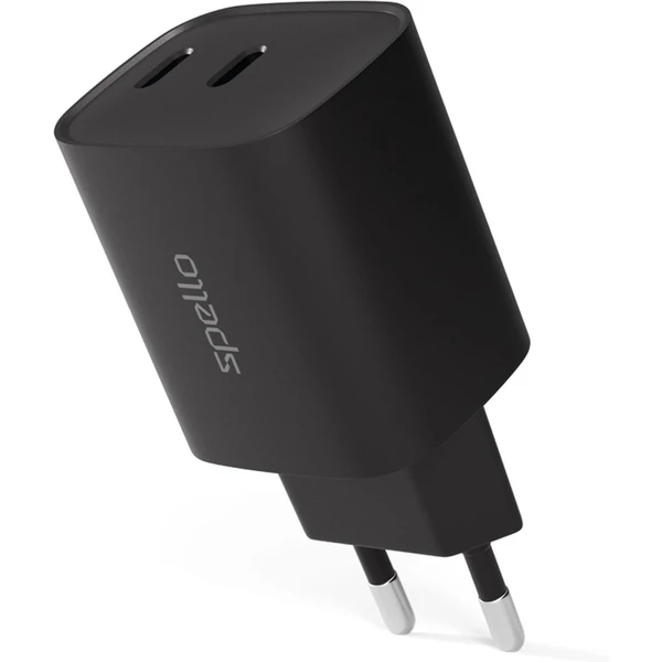 Spello ForceBoost GaN 45W nabíjací adaptér čierny - Nabíjačky - Hlavný obrázok