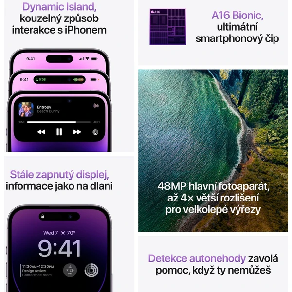 Apple iPhone 14 Pro 1TB strieborný (Kategória B) - Mobilné telefóny - Obrázok WALG300401