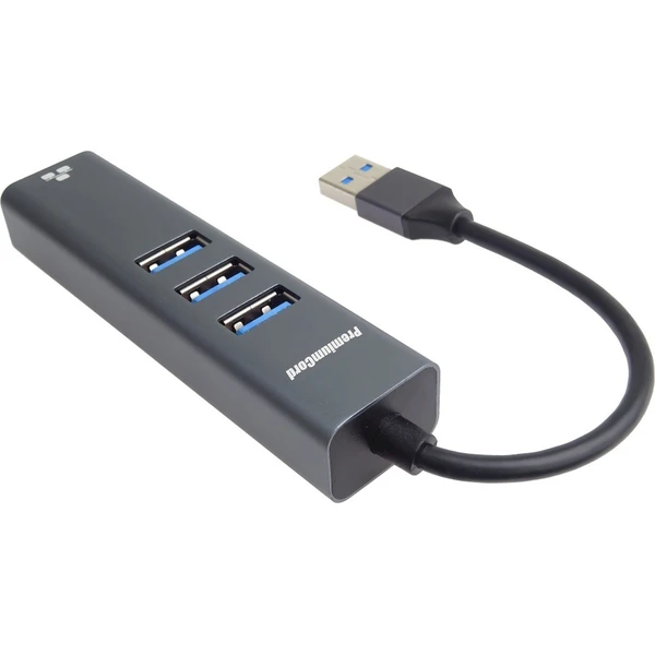 PremiumCord 4v1 USB-A Hub antracitový - USB huby - Obrázok WB8L000K01