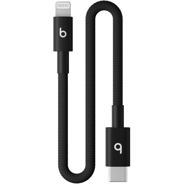 Apple Beats USB-C/Lightning Woven kábel 20cm sýto čierny