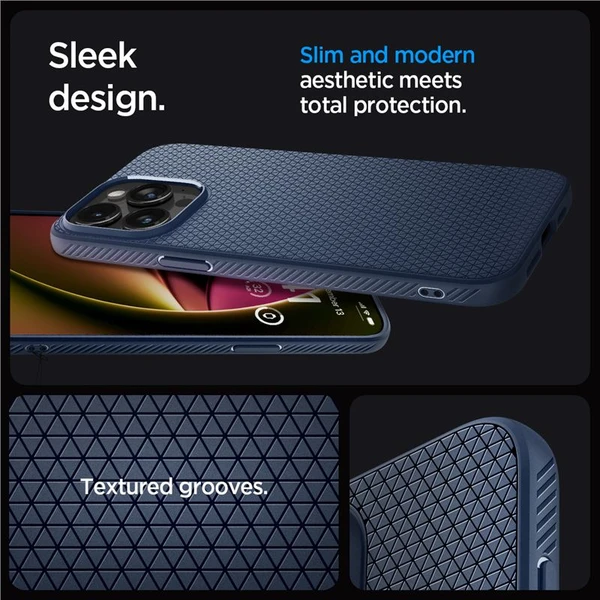 Spigen Liquid Air kryt iPhone 15 Pro Max modrý - Puzdra - Obrázok WBV8000601