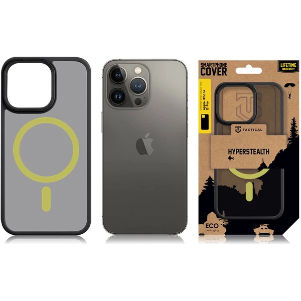 Tactical MagForce Hyperstealth 2.0 kryt iPhone 13 Pre Black/Yellow - Puzdra - Obrázok WC55000P01