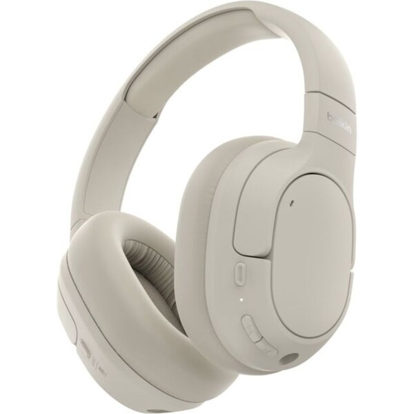 E-shop Belkin SOUNDFORM™ Isolate Noise Cancelling bezdrôtové slúchadlá béžové