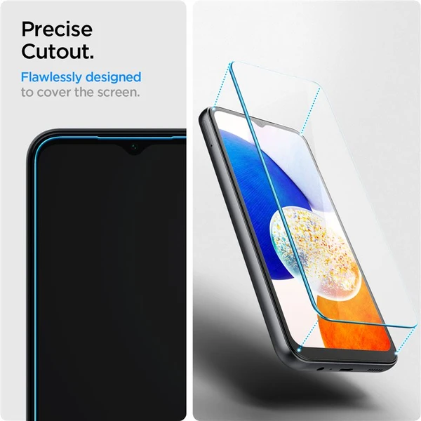 Spigen Glass tR Slim 2 Pack ochranné sklo pre Samsung Galaxy A14 5G/A14 LTE - Ochranné fólie a sklo - Obrázok WCK0000N01