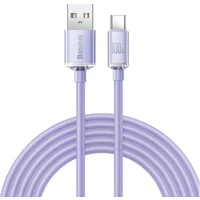 Baseus CAJY000505 Crystal Shine Series Dátový Kábel USB - USB-C 100W 2m Purple - Káble
