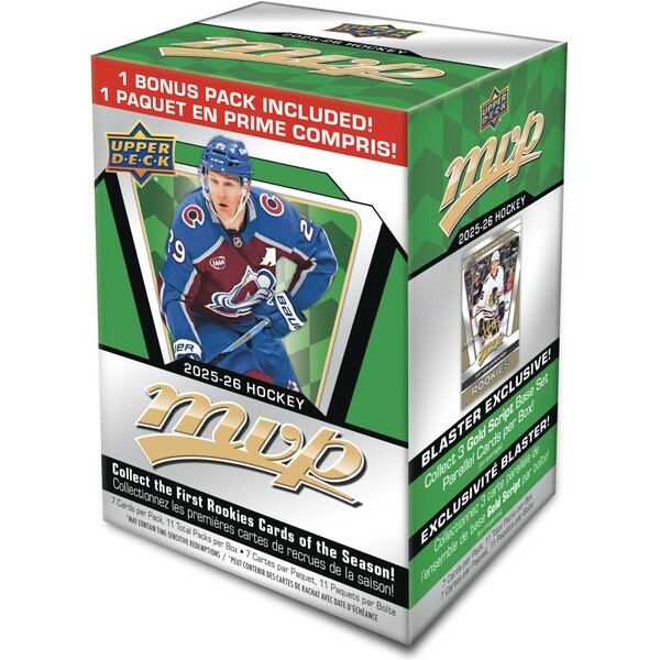 Hokejové karty 2025-26 Upper Deck MVP Hockey Blaster Box