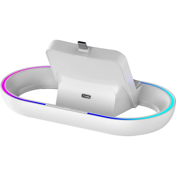 iPega P5P02 Charger Dock s RGB pre Playstation Portal biely - Nabíjačky - Obrázok WCX3000P01