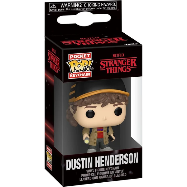 Funko POP! Keychain: Stranger Things S5 - Dustin Henderson - Funko POP! - Obrázok WCYL000K01