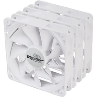 Akasa Viper, White Fan 12cm, 3ks v balení, biela - Ventilátory pre PC