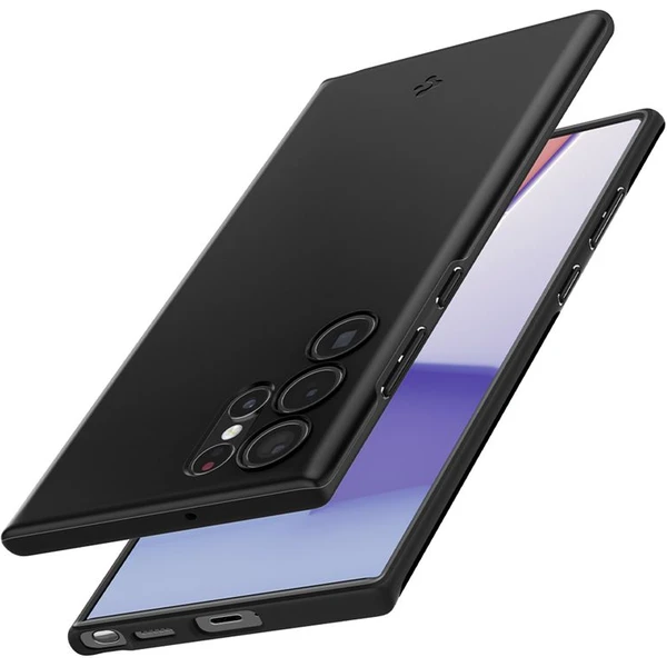 Spigen Thin Fit kryt Samsung Galaxy S22 Ultra čierny - Puzdra - Obrázok WE5C100501