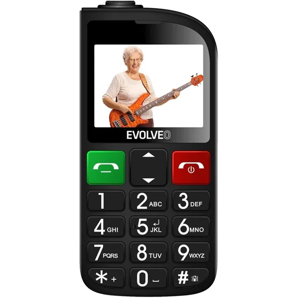 EVOLVEO EasyPhone FL mobilný telefón pre seniorov s nabíjacím stojanom čierna (Ďalšia) - Mobilné telefóny - Obrázok WEU6000P01