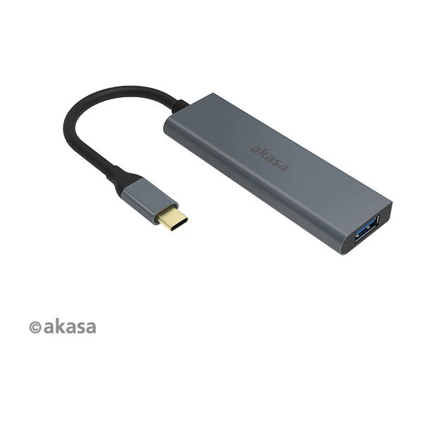 Akasa húb USB Type-C, 4x USB 3.0, 18cm - USB huby - Obrázok WF6X600301