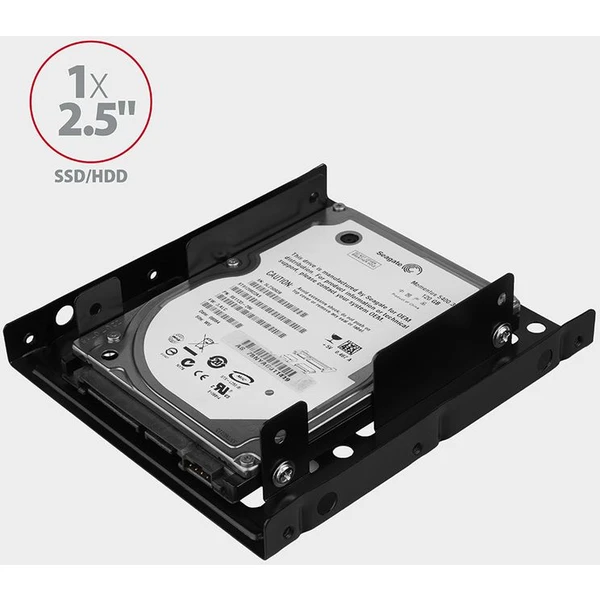 AXAGON RHD225 kovový rámček pre 2x 2.5' HDD/SSD do 3.5' pozícia montáž ventilátora - Rámiky na disky - Obrázok WF7HF00101
