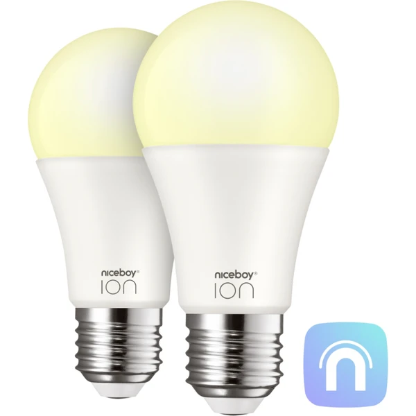 Niceboy múdra žiarovka ION SmartBulb AMBIENT 9W - E27 SET 2 ks - Inteligentné osvetlenie - Hlavný obrázok