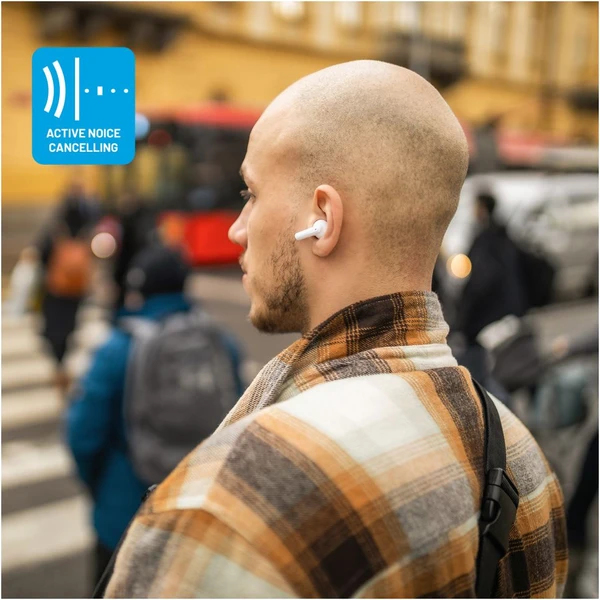 FIXED Pods Pro TWS bezdrôtové slúchadlá s ANC biela - Slúchadlá - Obrázok WFUP100501