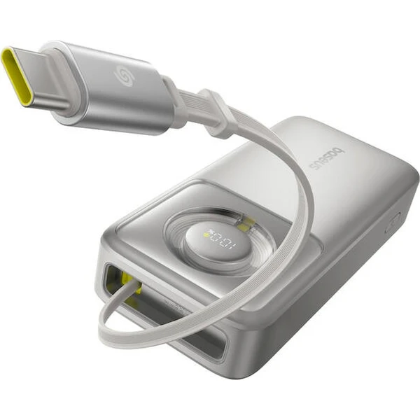 Baseus Powerbanka Free2Pull 20000mAh 65W s káblom USB-C sivá - Powerbanky - Obrázok WFXK000K01