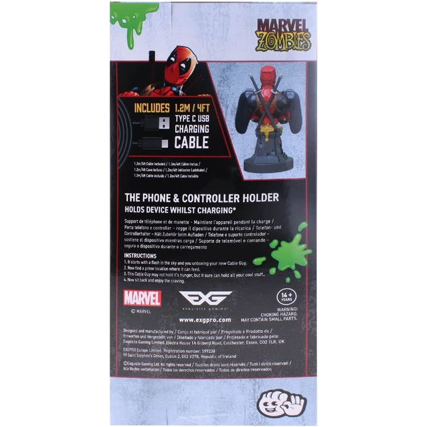 EXG Cable Guys Marvel - Deadpool Zombie - Figúrky - Obrázok WG0O100501