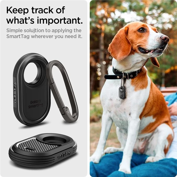 Spigen Rugged Armor púzdro Samsung Galaxy Smart Tag 2 2023 čierne - Puzdra - Obrázok WGV3000N01