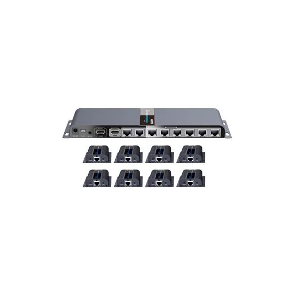 PremiumCord HDMI 1-8 splitter+extender po CAT6/6a/7, FULL HD, 3D - Ostatné - Hlavný obrázok