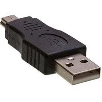 PremiumCord USB-A/Mini USB-B redukcia čierna - Káble a redukcie