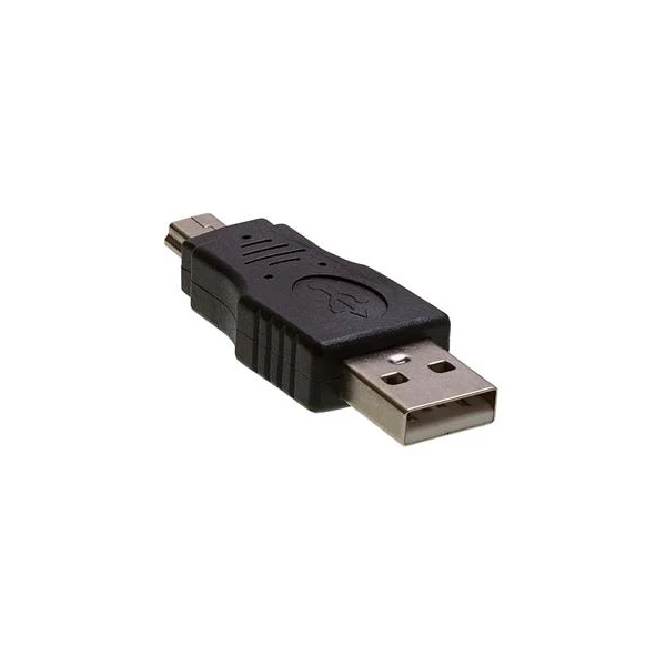 PremiumCord USB-A/Mini USB-B redukcia čierna - Káble a redukcie - Hlavný obrázok