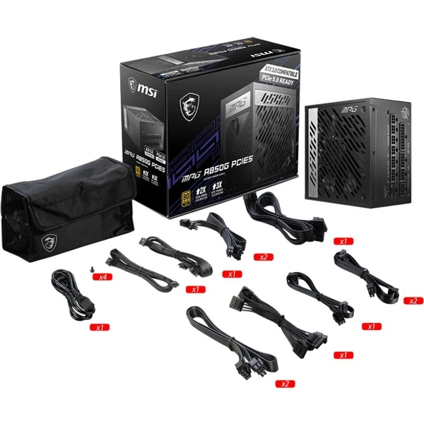MSI MPG A850G PCIE5 850W - Zdroje - Obrázok WLVK300401