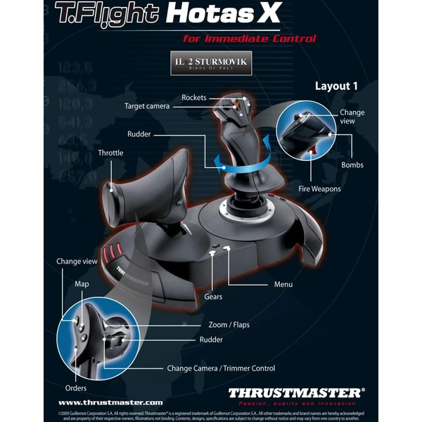 Joystick Thrustmaster T. Flight Hotas X (PC, PS3) - Joysticky - Obrázok WM66100201