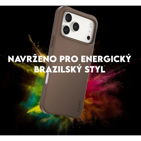 PanzerGlass® CARE Samba kryt s MagSafe Apple iPhone 17 Pro Max Espresso - Puzdra - Obrázok WMDH000K01