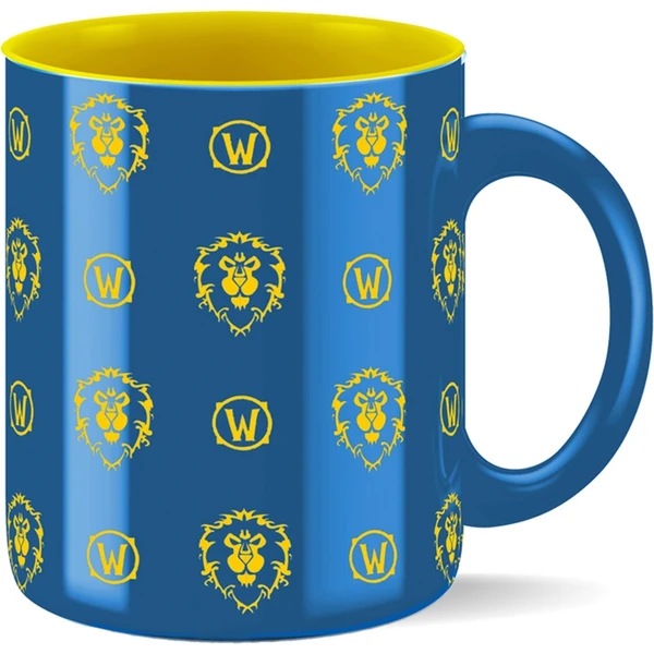 Keramický hrnček World of Warcraft Aliancia - celoplošný vzor 330 ml (darčekové balenie) - Hrnčeky - Obrázok WMGG000K01