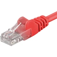 PremiumCord RJ45/RJ45 Cat6 UTP patch kábel 10m červený - Káble a redukcie