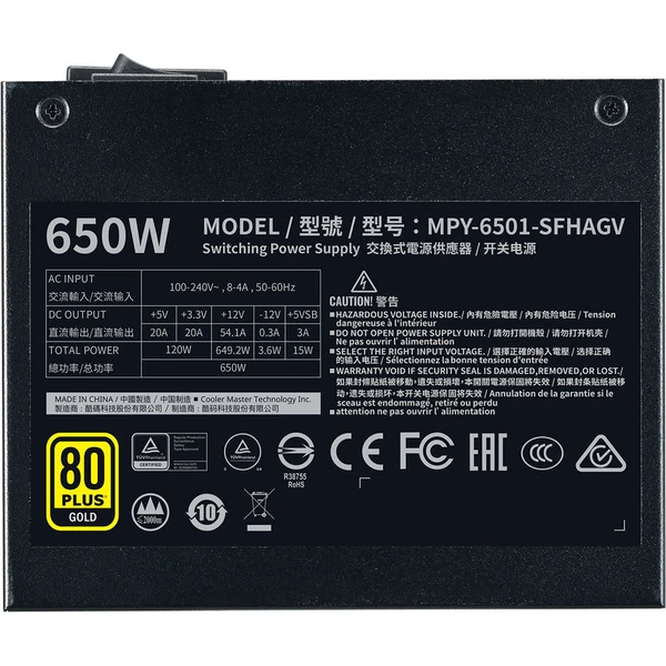 Cooler Master V650 SFX Gold, 650W - Zdroje - Obrázok WNR2000N01