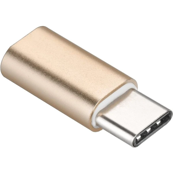 PremiumCord USB-C/MicroUSB-B redukcia zlatá - Káble a redukcie - Hlavný obrázok