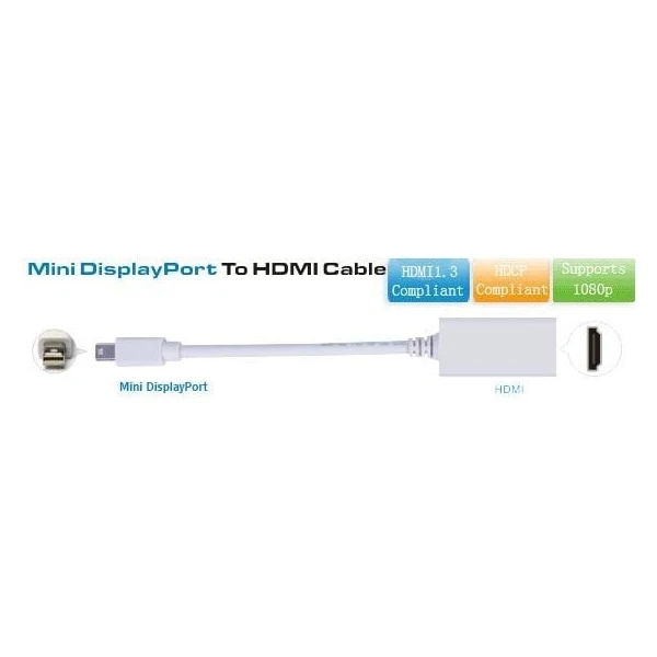 PremiumCord Mini DisplayPort/HDMI redukcia 0,17m biela - Káble a redukcie - Obrázok WNUU000501