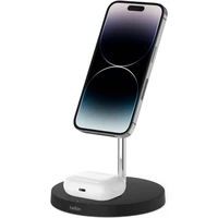 Belkin BOOST CHARGE PRE 2v1 MagSafe nabíjací stojan (15W) čierny - Nabíjačky