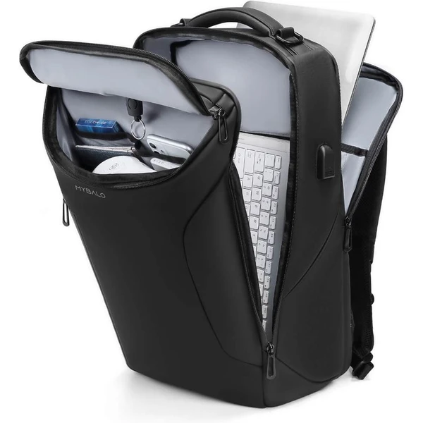 MyBalo Metropolitan mestský batoh na notebook čierny - Batohy - Obrázok WO7E000K01