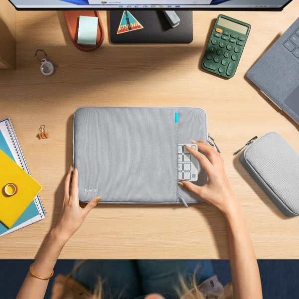 tomtoc Sleeve Kit 13" MacBook Pro / Air tmavo šedá - Tašky - Obrázok WO9H000K01