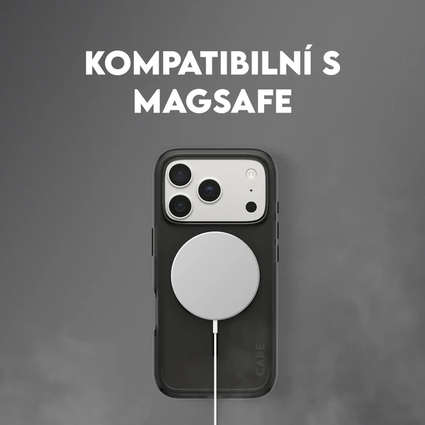 PanzerGlass® CARE Smokey kryt s MagSafe Apple iPhone 17 Pro dymový/čierny - Puzdra - Obrázok WODH000K01