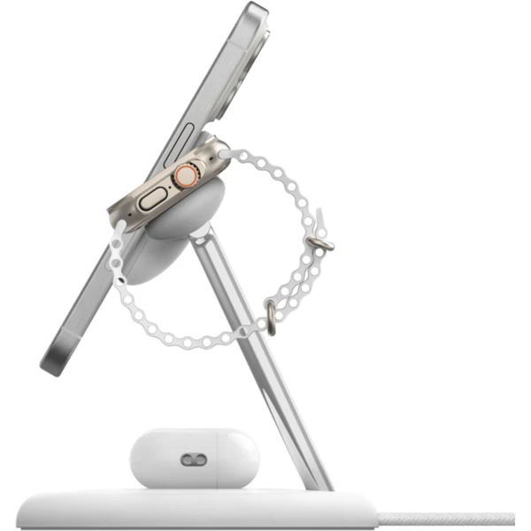 Belkin BOOST CHARGE™ PRE 15W MagSafe 3v1 (Qi2) nabíjacia stanica biela - Nabíjačky - Obrázok WOW9000J01