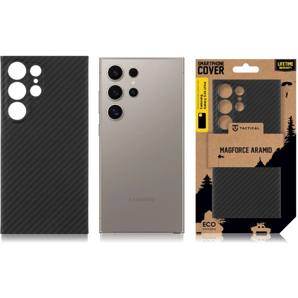 Tactical MagForce Aramid Kryt pre Samsung Galaxy S24 Ultra čierny - Puzdra - Obrázok WP92000N01