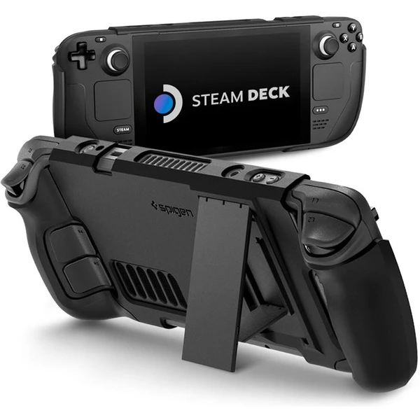 Spigen Thin Fit kryt s Kick Stand Steam Deck čierny - Puzdra - Hlavný obrázok