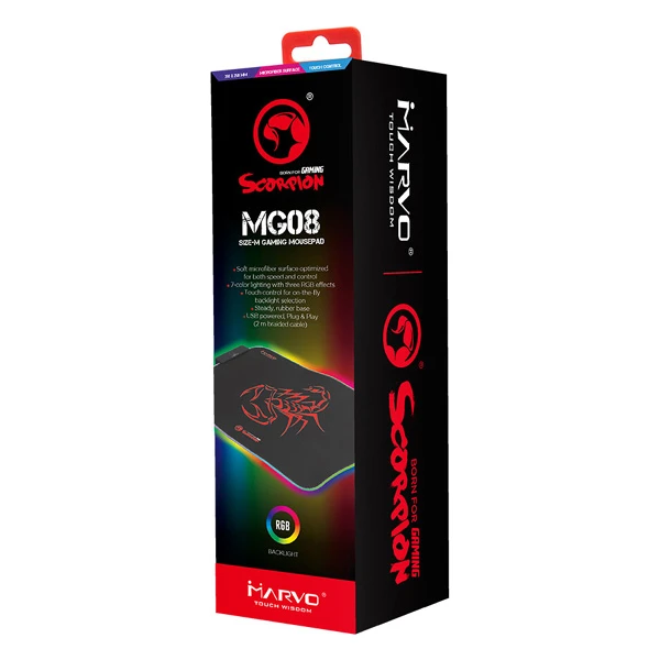 Marvo Podložka pod myš RGB MG8 - Podložky - Obrázok WQPA100501
