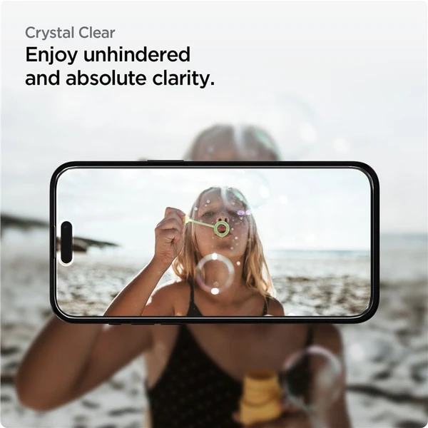Spigen Glass tR AlignMaster 2 Pack tvrdené sklo iPhone 15 Pro čierne - Ochranné fólie a sklo - Obrázok WRV8000601