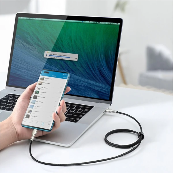 Baseus Cafule USB-C/USB-C nabíjací kábel 100W 1m čierny - Káble a redukcie - Obrázok WUKGF00101