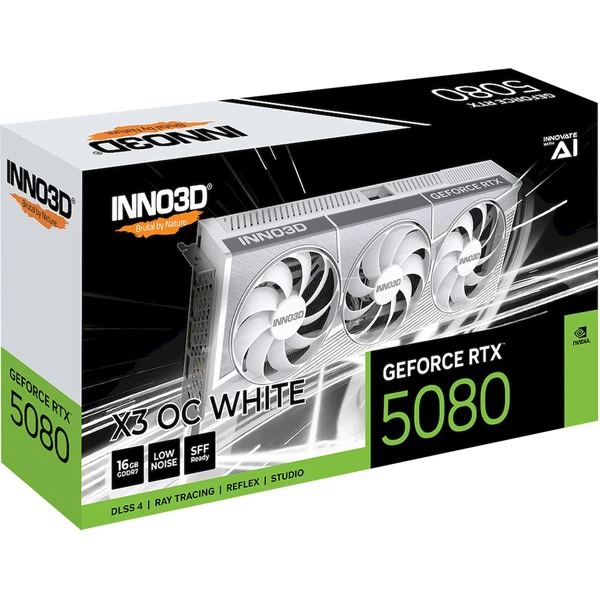 INNO3D NVIDIA GeForce RTX 5080 X3 OC WHITE - Grafické karty - Obrázok WUNH000K01