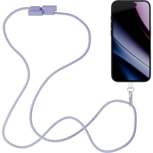 Epico šnúrka na telefón s USB-C na USB-C káblom fialová - Popruhy a crossbody - Obrázok WUPL000K01