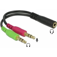 PremiumCord 3,5mm/2x 3,5mm redukcia 0,3m čierna - Káble a redukcie