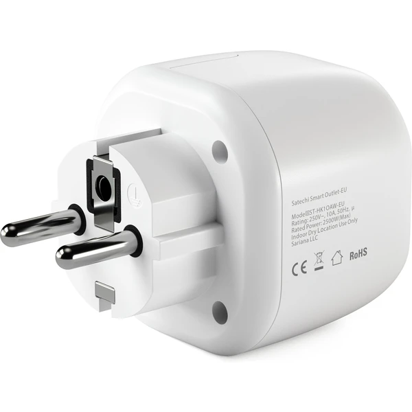 Satechi Homekit Smart Outlet múdra zásuvka (EU) biela  - Inteligentné zásuvky - Obrázok WWBT000501