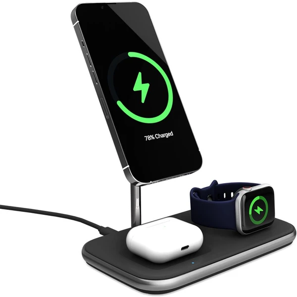 iWant 3v1 MagSafe bezdrôtová nabíjačka pre iPhone, Apple Watch a AirPods - Nabíjačky - Obrázok WXAK300401